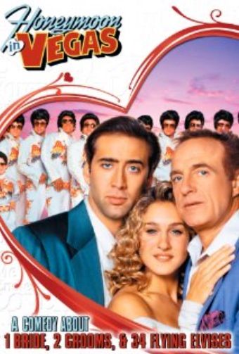 Honeymoon in Vegas  wedding movie   Nicolas Cage James Cann, Honeymoon In Vegas, Vegas Honeymoon, Nicolas Cage Movies, James Caan, People Getting Married, Wedding Movies, Nicolas Cage, Sarah Jessica