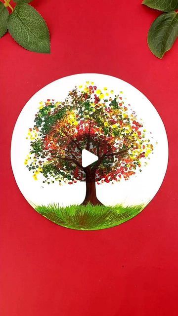 Artist 🎨 on Instagram: "Easy Tree Painting using Earbuds /cotton swab Painting for kids # cotton swab # tree painting # creative work # beautiful # Art work #Instagram #instgram🎨🖌️" Cotton Bud Tree Painting, Preschool Activities Painting, Kg1 Activities Ideas, Painting A Tree On A Wall, Earbud Painting For Kids, Earbud Painting, Tree Art Ideas, Cotton Swab Painting, Easy Tree Painting