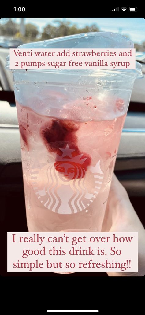 Starbucks Water Drinks, Starbucks Drinks Without Raspberry Syrup, Low Calorie Starbucks Drinks Iced Tea, Bariatric Friendly Starbucks Drinks, Starbucks Teas, Flavored Water Recipes With Syrups, Sonic Water, Starbucks Teas Drinks, Starbucks Water