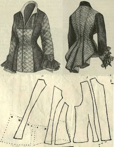 Historical Clothing Patterns, Steampunk Patterns, 1870s Fashion, Patron Vintage, Victorian Costume, Costume Patterns, Natural Form, Victorian Clothing, Pattern Ideas