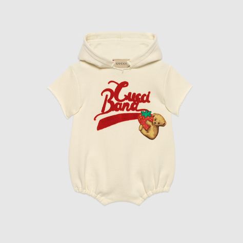 Shop the Baby cotton Gucci Band one-piece in white at GUCCI.COM. Enjoy Free Shipping and Complimentary Gift Wrapping. Luxury Gift Set, Gucci Baby, Newborn Baby Clothes, Baby Ready, Italy Print, Gucci Kids, Newborn Romper, Future Mom, Vintage Children's Books