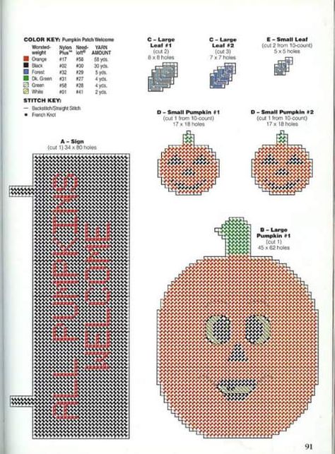 Pumpkin Patch Welcome * 3/3 Plastic Canvas Pumpkin, Easter Wall Hanging, Plastic Canvas Box Patterns, Photo Crafts, Halloween Things, Dollhouse Books, Plastic Canvas Stitches, Plastic Canvas Ornaments, Crafts Halloween