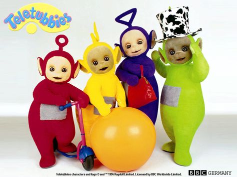 <3 Teletubbies <3 There's this home video I have where I'm coloring a Teletubbies themed coloring book lol. I still have my Teletubbies plush toys! :')<3 The Teletubbies, Discovery Kids, Kids Tv Shows, Pbs Kids, Kids Growing Up, Kids Tv, 90s Kids, Kids Shows, Cartoon Shows