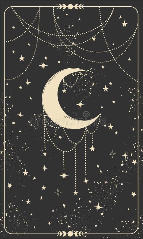 Sun And Moon Tarot, Boho Style Design, Vaporwave Wallpaper, The Moon Tarot, The Moon And Stars, Witchy Wallpaper, Moon Wall Art, Tarot Cards Art, Celestial Art