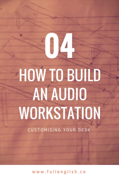 HOW TO BUILD AN AUDIO WORKSTATION — Full English Post Studio Workstation, Studio Music Room, Audio Engineering, Workstation Desk, Over It Quotes, Music Studios, Audio Production, Music Rooms, Digital Audio Workstation