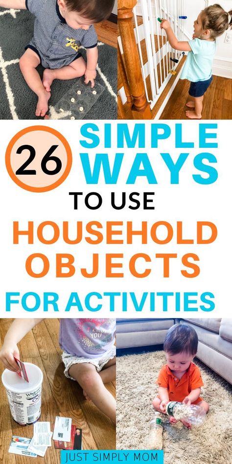 There are numerous ways to use everyday objects around your house to make fun and entertaining activities and toys for babies and toddlers. Here are a few suggestions for recycling your items and entertain your kids for awhile while you work from home, get things done, or just are stuck inside at home. Entertaining Toddlers At Home, Activities For Babies, Baby Joey, Indoor Activities For Toddlers, Sensory Ideas, Toys For Babies, Children Activities, Baby Activities, Stuck Inside