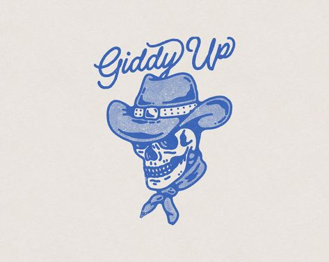 Giddy Up Tattoo, Western Tshirt Designs, Giddy Up, Western Outlaw, Cowboy Illustration, Western Illustration, Usa Illustration, Outlaw Tattoo, Cowboy Tattoo