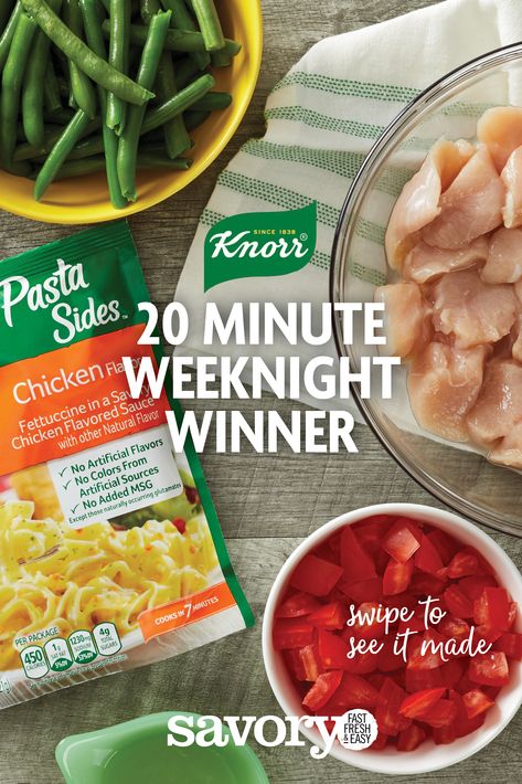 Start your new year's meal plan off right with this zesty weeknight pasta using Knorr Pasta sides. 

#chickenrecipes #easydinners #weeknightdinners #quickandeasydinner #affordablemeals Chicken With Knorr Pasta Side, Recipes With Knorr Pasta Sides, Knorr Chicken Noodle Recipes, Knorr Chicken Pasta Recipes, Knorr Pasta Recipes, Knorr Noodles Recipes, Knorr Pasta Sides Recipes Chicken, Knorr Sides Recipes Main Dishes, Knorr Recipes Chicken