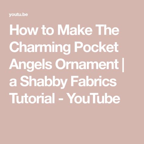 How To Make Denim Pocket Angels, Shabby Fabrics Tutorials How To Make, Pocket Angel Pattern, Denim Pocket Angels, Jean Pocket Angels Diy, Denim Angel Ornament, Fabric Angel Ornaments Diy, Jean Pocket Angels, Denim Angels