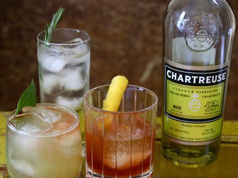 Chartreuse Drink, Food And Wine Magazine, Chartreuse Cocktail, Aromatic Bitters, Wine Magazine, Reposado Tequila, Aromatic Oils, Angostura Bitters, Beer Tasting