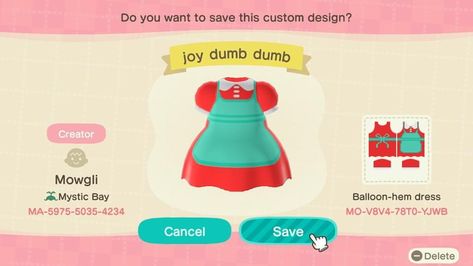 Animal crossing pattern. Joy, red velvet, dumb dumb red dress , kpop Acnh Kpop Outfit, Kpop Animal Crossing Clothes, Kpop Acnh Codes, Kpop Animal Crossing, Acnh Kpop, Acnh Halloween Island Ideas, Codes Acnh, Acnh Halloween, Acnh Fashion