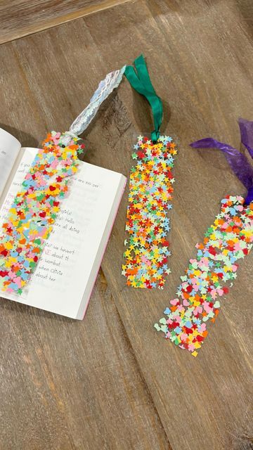 Confetti Bookmarks, Bookmarks Kids, Book Marks, School Holidays, Very Excited, Gold Star, Gold Stars, Play Time, The Kids