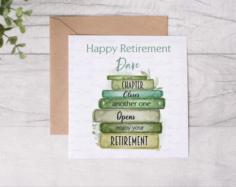 This card is a lovely way to say 'Happy Retirement' to a friend or work colleague. Check out link for best retirement gift option Masculine Retirement Cards Handmade, Retirement Watercolor Cards, Teacher Retirement Cards Handmade, Retirement Cards For Men, Farewell Scrapbook, Diy Retirement Cards, Retirement Cards Handmade, Happy Retirement Cards, Retirement Diy