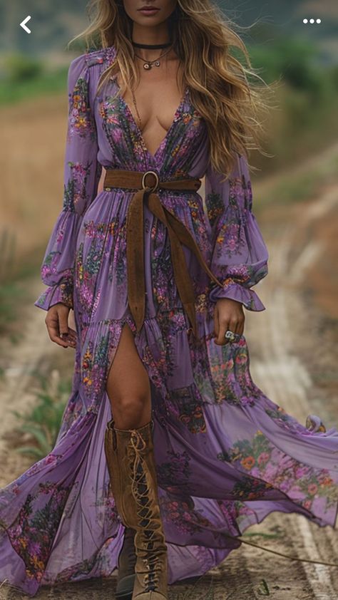 Wedding Outfits For Women, Elegant Bohemian, Fashion Trend Forecast, Trend Forecast, Looks Country, Estilo Hippie, Romantic Outfit, Bohemian Floral, Chic Dresses