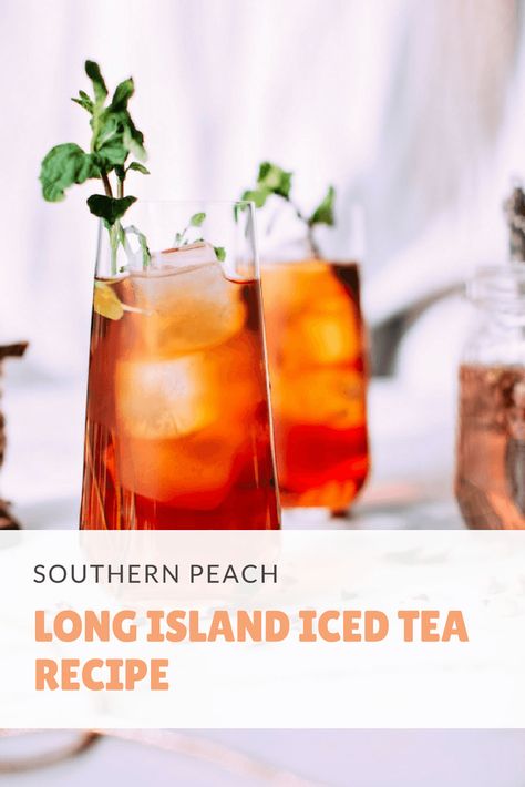 Southern Peach Long Island Iced Tea Recipe Peach Long Island Iced Tea, Low Carb Alcoholic Drinks, Long Island Iced Tea Recipe, Long Island Tea, Keto Wine, Iced Tea Recipe, Japanese Drinks, Keto Cocktails, Iced Tea Recipes