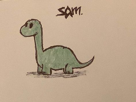 Dinosaur Drawing Aesthetic, Dinosaurs Cute Drawing, Dinosaur Sketch Cute, The Good Dinosaur Drawing, Cute Little Doodles Aesthetic, Small Drawings Aesthetic, Little Dinosaur Drawing, Dino Drawing Simple, Dinosaurs Sketch