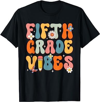 First Day Of School Fifth Grade Vibes Back to School T-Shirt
 
$13.95 Back To School Outfit, Teacher Team, First Day Of School Outfit, Retro 4, School Tees, Retro 1, 1st Day Of School, 1st Day, Fifth Grade