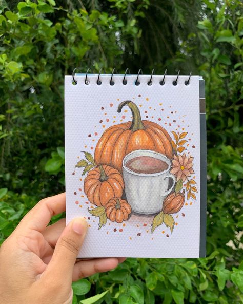 Fall is coming 🍂 🎃 #art #artgallery #paintings #fallvibes #pumpkin #october #soon #fall #watercolorsketch #drawing #sketching October Sketches, Pumpkin Illustration, Inspired Painting, Watercolor Pumpkin, Fall Is Coming, Drawing Sketching, Watercolor Pumpkins, Watercolor Sketch, Painting Watercolor