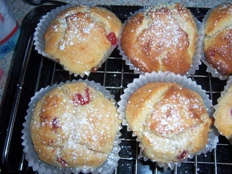 Cherry Cheesecake Muffins Cherry Cheesecake Muffins, Cheesecake Muffin, Cherry Muffins, Cheesecake Muffins, Muffin Tops, Cream Cheese Eggs, Sugar Icing, Cherry Cheesecake, Muffin Mix