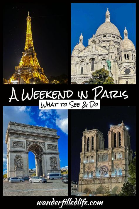 A weekend in Paris might not be enough time to see and do everything but you can still see plenty and get a nice introduction to the city. Paris Must See, Weekend In Paris, Europe Trip Itinerary, Europe Travel Tips, Do Everything, Travel Itinerary, Europe Travel, Travel Tips, The City