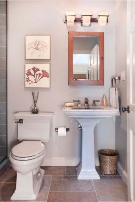 Small Half Bathrooms, Apartment Bathroom Design, Small Half Bathroom, Small Farmhouse Bathroom, Half Bathroom Decor, Small Apartment Bathroom, Small Bathroom Diy, Simple Bathroom Designs, Farmhouse Bathroom Decor Ideas