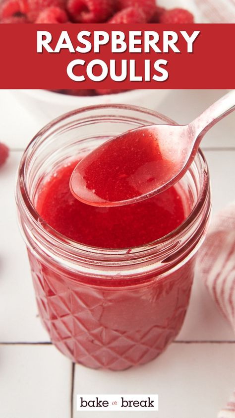 Elevate your desserts with this easy, delicious raspberry coulis recipe. This vibrant sauce adds a burst of fresh berry flavor to cakes, ice cream, and more. It's a must-try for any dessert lover! Rasberry Sauce, Raspberry Coulis Recipe, Coulis Recipe, Raspberry Sauce Recipe, Cakes Ice Cream, Chocolate Cobbler, Raspberry Coulis, Berry Sauce, Blueberry Compote