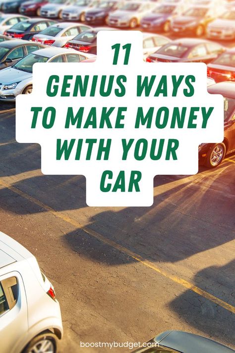 11 genius ways to make money with your car. Want to know how to make extra money with your car? Here are 11 easy ways, and yes, it goes beyond being a rideshare driver - there are some smart ways of making money that you probably haven't heard of! Whether you want a side hustle using your car or a passive income stream, there are several different methods you need to check out. Ways Of Making Money, Cars Uk, Make Extra Money, Passive Income Streams, Ways To Make Money, Car Buying, Extra Money, Making Money, Fast Cars