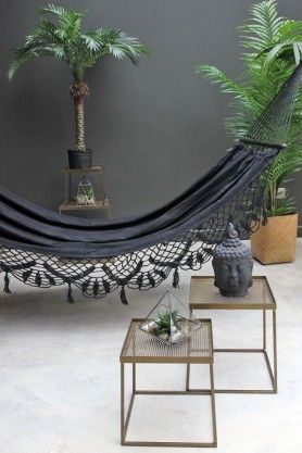 Day Birger Et Mikkelsen Black Hammock #relax #summer #gardenparty #gardenfurniture #hammock Hammock Balcony, Hammock Posts, Black Hammock, Indoor Hammock, Hammock Accessories, Cozy Backyard, Hammock Tent, Outdoor Hammock, Rockett St George