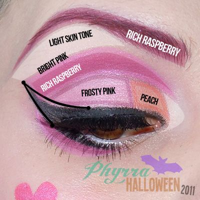 Monster High - Draculaura Tutorial Draculara Inspired Makeup, Draculaura Makeup Tutorials, Monster High Makeup Draculaura, Draculaura Makeup Ideas, Draculaura Eye Makeup, Monster High Draculaura Halloween Costume, Monster High Draculaura Makeup, Diy Draculaura Costume, Capitol Makeup