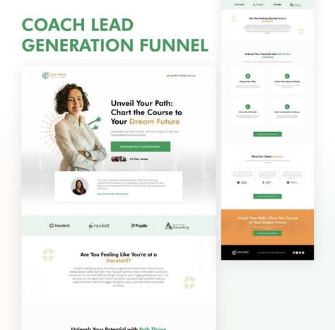 Coaches, get ready to generate leads on autopilot! Hey Systeme fam! I'm putting the finishing touches on a killer lead generation funnel template specifically designed for coaches like YOU! This bad boy will be live on Systeme soon, and trust me, you won't want to miss it. Here's a sneak peek at the Figma design This template will be packed with features to help you attract, engage, and convert potential clients. Stay tuned for the official launch, and in the meantime, if you need a fu... Business Shoot, Figma Design, Generate Leads, New Clients, Ideal Client, In The Meantime, Bad Boy, Lead Generation, Coaching Business