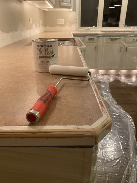 Faux Marble Countertops, Diy White Concrete Countertops, Faux Granite Countertops, Countertop Redo, Faux Marble Countertop, Countertops Diy, White Concrete Countertops, Faux Granite, Diy Kitchen Countertops