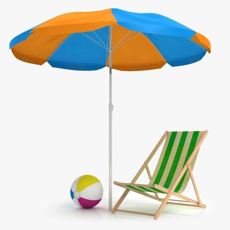 Beach Chair and Umbrella 3D Model $15 - .unknown .max .obj .fbx .3ds - Free3D Beach Chair And Umbrella, Outdoor Umbrellas, Beach Chair Umbrella, Beach Chair, Outdoor Umbrella, Patio Umbrellas, Patio Set, Beach Chairs, Patio Umbrella