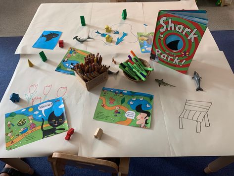 Shark In The Park Activities, Shark In The Park Activities Eyfs, Shark In The Park, Year 2 Classroom, Nursery Projects, Shark Nursery, Park Activities, Continuous Provision, Random Image