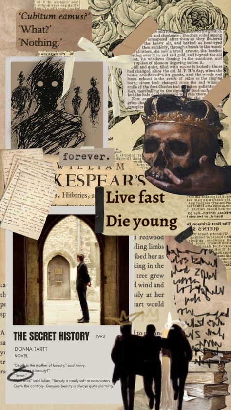 the secret history is my personality at this point #aesthetic #book #vintage #thesecrethistory #academia #collage #mystery #donnatartt Historical Mystery Aesthetic, Point Aesthetic, Academia Collage, Mystery Aesthetic, Donna Tartt, My Personality, Old M, Book Vintage, The Secret History