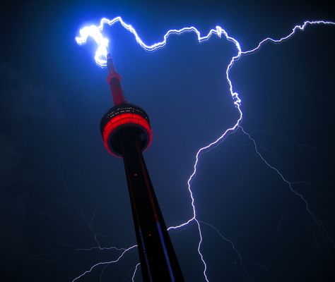 What Is Static Electricity? | Live Science Grounding Rod, Genius Hour, Static Hair, Static Electricity, Lightning Strikes, Deep Space, Cn Tower, Graphic Design Art, Geometric Shapes