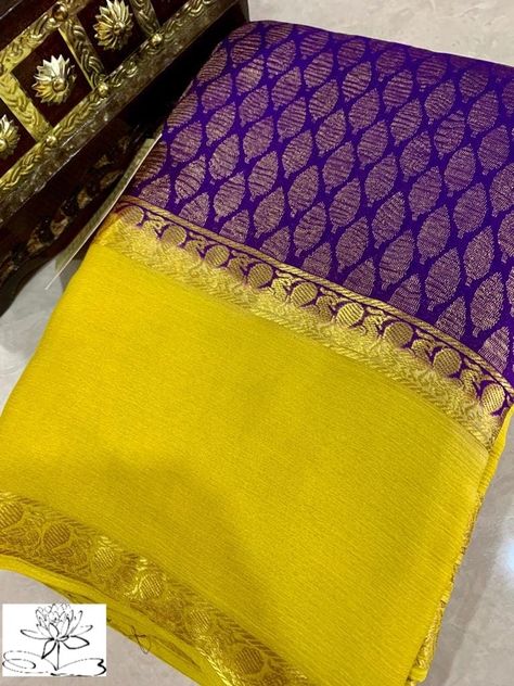 Laxmipati Sarees, Saree Combination, Sarees Design, Jute Sarees, Elegant Sarees, Durga Mata, Pure Chiffon Sarees, Dresses Diy, Cotton Saree Blouse Designs