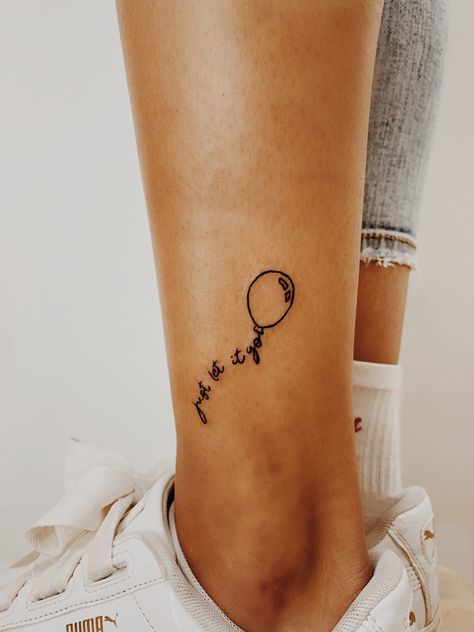 Tattoo Let It Go Symbol, Just Let Go Tattoo, Letting Go Tattoos For Women, You Can Let It Go Tattoo, Let It Go Tattoos For Women, Letting Go Symbol, Let Things Go Tattoo, Let It Go Tattoo Ideas, Let Go Tattoos For Women