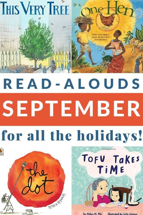 September Read Alouds Kindergarten, September Books For Kids, September Picture Books, September Read Alouds, Read Alouds Kindergarten, September Books, September Pictures, Easy Chapter Books, Teddy Bear Day