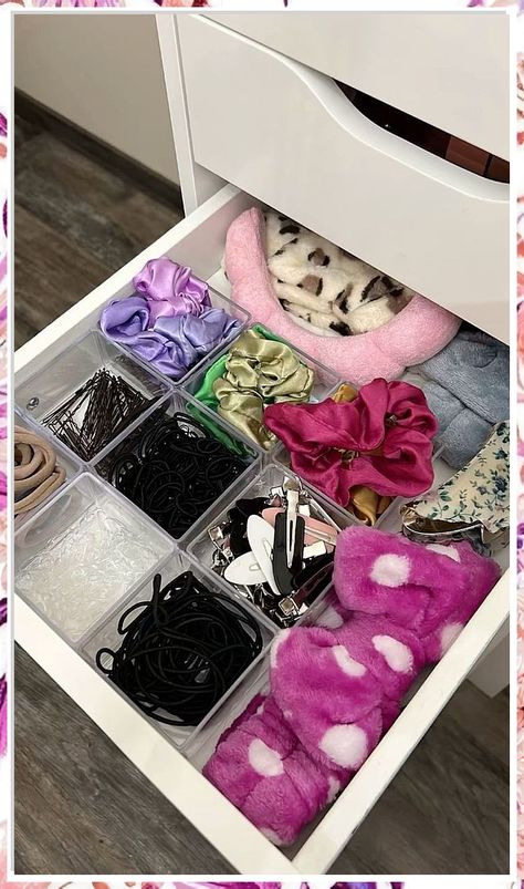 Looking to declutter your vanity? Check out these 13 genius makeup drawer organization ideas to keep your beauty products neat and easily accessible. From dividers to trays, these tips will transform your messy drawer into a tidy and efficient space for all your makeup essentials. Say goodbye to clutter and hello to a beautifully organized makeup drawer! Drawer Organization Ideas, Messy Drawer, Vanity Tour, Organized Makeup, Girl Dresser, Room Organization Bedroom, Diy Room Decor For Teens, Makeup Drawer Organization, Drawer Organization