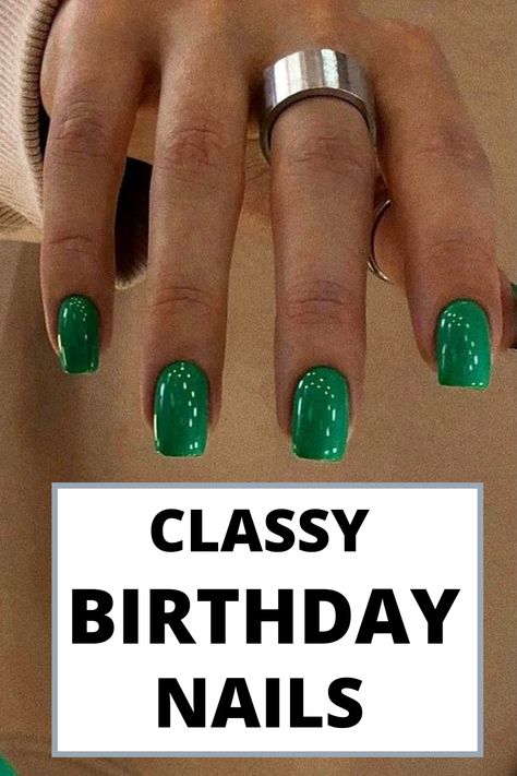 50th Birthday Nail Ideas, Transparent Nails Acrylics, Winter Birthday Nails Short, Birthday Manicure Ideas, Birthday Gel Nails Ideas, Birthday Nails Dip, Birthday Dip Nail Ideas, Birthday Nails Round, 50th Birthday Nails Design