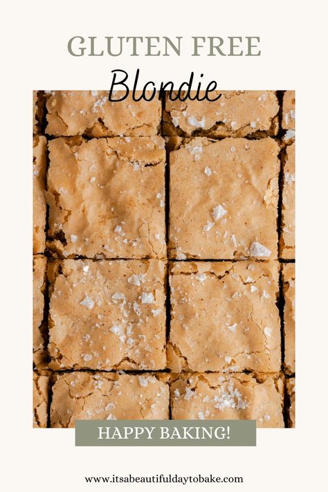 Satisfy your sweet tooth with these melt-in-your-mouth browned butter Gluten Free Blondies! These delightful bars are a perfect blend of sweet and nutty, thanks to the rich browned butter, light brown sugar, and hint of vanilla. The gluten-free flour ensures everyone can savor these chewy, golden treats, making them the ultimate crowd pleaser for any occasion. Gluten Free Blondies, Gluten Free Blonde Brownies, Gluten Free Dairy Free Blondies, Gluten Free Pumpkin Blondies Recipe, Gf Pumpkin Blondies, Gluten Free Butterscotch Blondies, Gluten Free Brown Butter Brownies, Blonde Brownies, Low Histamine Diet