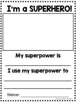 If I Were A Superhero Worksheet, Superhero Week Preschool, Superhero Preschool Activities, Superhero Lesson Plans, Superhero Activities For Kids, Free Superhero Printables, Superhero Writing, Superhero Preschool, Superhero Activities