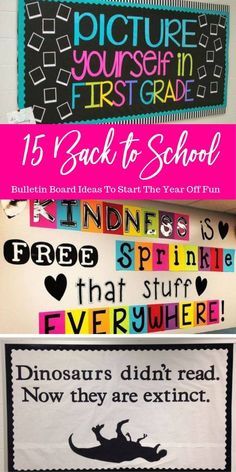 The best back to school bulletin board ideas to dress up the school this year. These back to school bulletin board ideas will get kids excited. #bulletinboard #school #backtoschool #teacher #ideas #inspiration #ideas School Bulletin Board Ideas, Hallway Bulletin Boards, Elementary Bulletin Boards, Kindergarten Bulletin Boards, Bulletin Boards Theme, Summer Bulletin Boards, Teacher Bulletin Boards, Preschool Bulletin, Back To School Bulletin Boards