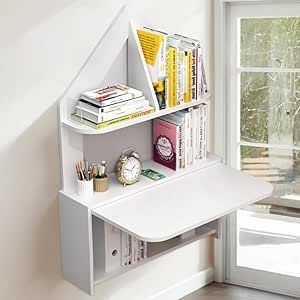 Cozy Study Space, Foldable Study Table, Narrow Room, Convertible Desk, Table With Shelves, Narrow Rooms, Foldable Desk, In Home Office, Desks For Small Spaces