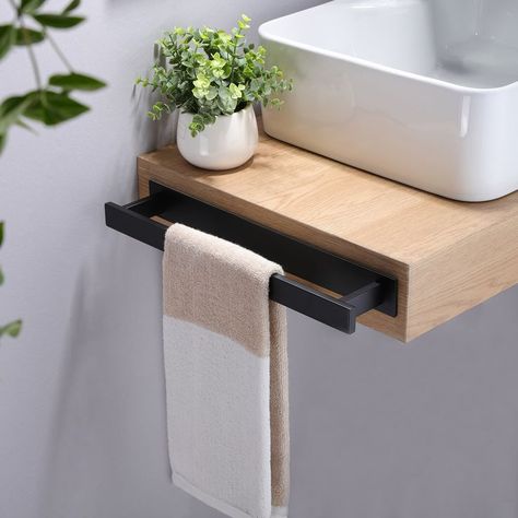 dish towel holder Bathtub Towel Rack, Towel Rack Above Tub, Towel Holder Bathroom Ideas, Modern Bathroom Towel Rack Ideas, Towel Bars In Bathroom Ideas, Bathroom Hand Towel Holder Ideas, Hand Towel Rack Bathroom, Towel In Bathroom, Hand Towel Holder Ideas