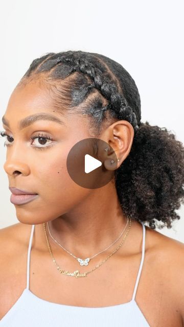 ARIELLE on Instagram: "Did you miss me?? I’m back doing what I do bestttt and serving up more hairstyle inspo 😘   My favorite thing about this look is how dynamic it is but also simple at the same time. It’s not your average low ponytail hairstyle & the rubberbands & cornrows make this look last a while!   Product details drop tomorrow 💕 . . . How do you feel about this hairstyle??  #hairtutorial #hairtransformation #hairideas #hairdo #hairofinstagram #hairtips #hairbeauty #ponytail #twistouts #kinkycurlyhair" Simple Natural Hairstyles For Short Hair, Quick Hairstyles Ponytail, Crochet Hair Ponytail Styles, How To Do A Ponytail, Diy Ponytail Hairstyles, Simple Ponytail Hairstyles, Ponytail Hairstyles For Kids, Low Ponytail Hairstyle, Rubber Band Ponytail