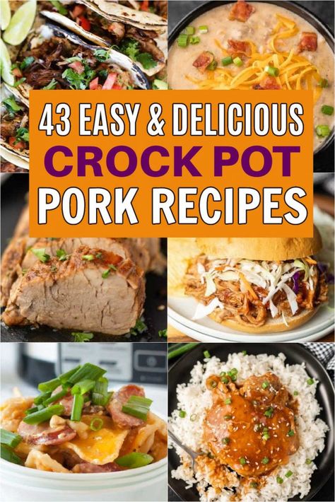 Crockpot Pork Dinner Recipes, Crockpot Recipes Slow Cooker Pork, Slow Cooker Pork Recipes Crock Pot, Easy Crockpot Dinners Pork, Easy Crockpot Meals Pork, Crockpot Recipes Pork Tenderloin, Fall Crockpot Recipes Pork, Crockpot Meals Pork, Crock Pot Pork Recipes