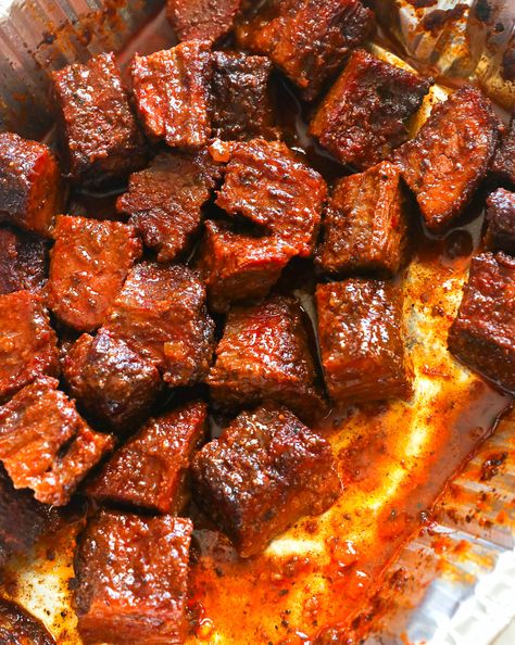 Crispy Brisket Burnt Ends - feedthegrill.com Chicken Burnt Ends, Poor Mama Burnt Ends, Pour Mans Burnt Ends, Porkbelly Burnt Ends, Grill Nation Poor Man’s Burnt Ends, Brisket Burnt Ends, Tangy Spiced Brisket Smitten Kitchen, Burnt Ends, Smoked Beef