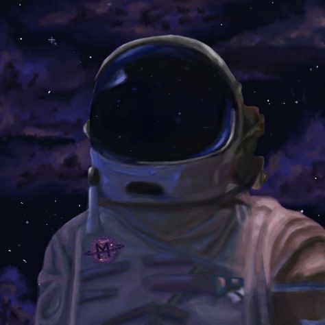 Space Pfp Aesthetic, Astronaut Pfp, Astronaut Icon, Purple Astronaut, Space Pfp, Michael Core, Astronaut Aesthetic, Cloud Purple, Bird Artists