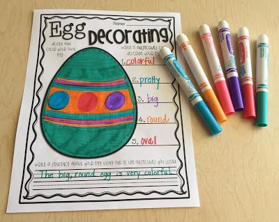 Decorate and describe your egg with adjectivies! Egg Activities, Egg Names, Easter School, Writing Craftivity, Fun Educational Activities, Plastic Eggs, Easter Activities, Easter Time, Egg Decorating